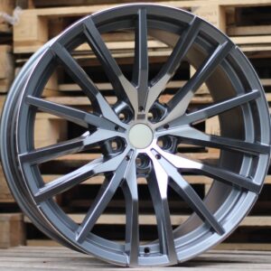 R21x10.5  5X112  ET  43  66.6  H0324  (BY1473)  Grey Polished (MG)  For BMW  (K7)  (Rear+Front)