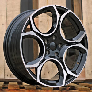 R19x8  5X112  ET  45  57.1  I5162  (YF5656)  Black Polished (MB)  For VW  (K3)  (NEW Model)