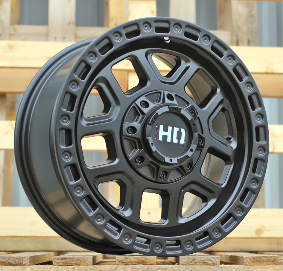 R18x8 10X120/127 ET 30 71.5 BY1375A Black Half Matt (BLHM) For 4X4 (Z1)