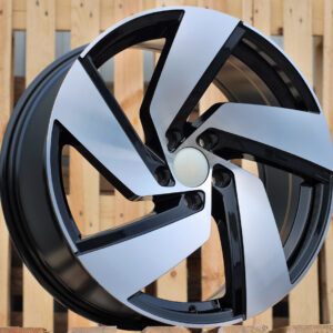 R18x7.5  5X112  ET  51  57.1  B5773  (XFE449)  Black Polished (MB)  For VW  (K4)  ((AKC 80 Eur))