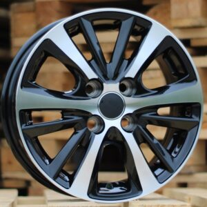 R14x5.5  4X100  ET  40  54.1  I6072  Black Polished (MB)  For TOYOT  (K7)