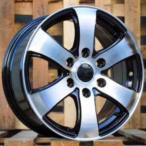 R16x7  5X108  ET  46  65.1  BK747  Black Polished (MB)  For RACIN  (L3)  ((max 1400kg))