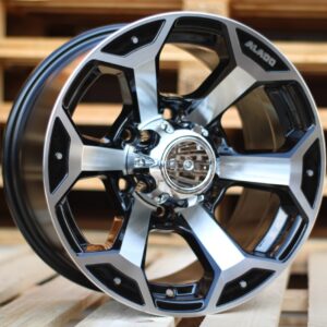 R16x8  5X139.7  ET  0  110.5  BK321  Black Polished (MB)  For 4X4  (Z2)
