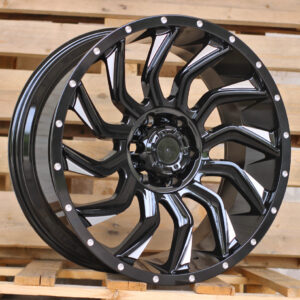 R20x9  6X139.7  ET  0  110.1  JT192  Gloss Black (GB)  For 4X4  (K7)  (Milling)