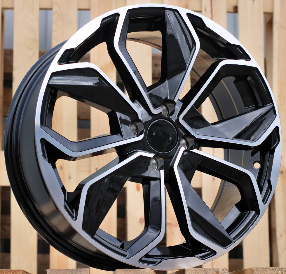 R16x6.5 4X100 ET 37 60.1 B5296 Black Polished (MB) For RENAU (R+L6+K2)