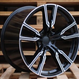 R22x9.5  5X112  ET  37  66.6  H5033  (A5552)  Black Polished (MB)  For BMW  (P)  ((AKC 150 Eur))