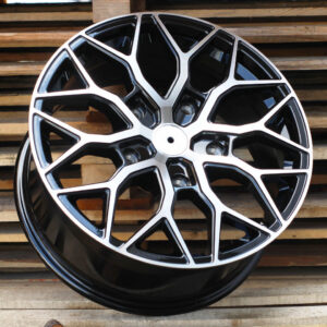 R18x8  5X160  ET  50  65.1  I0319  (IN-LD1)  Black Polished (MB)  For RACIN  (K7+M)  (Gloss Black Polished Style Vossen (max 1100kg))