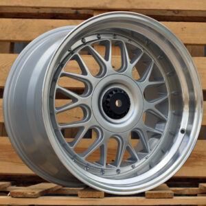 R18x9.5  5X120  ET  30  74.1  XE244  Silver+Polished Lip (SP)  For BMW  (P2)  (BBS Style Front+Rear)