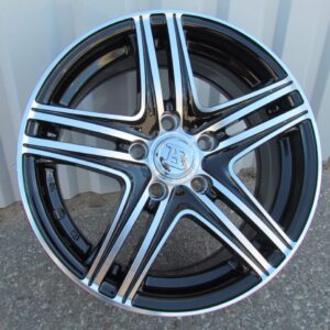 R15x6.5 5X105 ET 39 56.6 LU048 (048156584M) Black Polished (MB) For RACIN (K3) ()