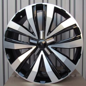 R22x9  5X120  ET  45  65.1  A5377  Black Polished (MB)  For VW  (K7)