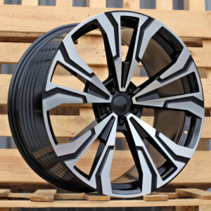 R22x10.5  5X112  ET  43  66.6  FBX307  Black Polished (MB)  For BMW  (Z5)  (HYBRID FORGED New X7 Rear+Front)