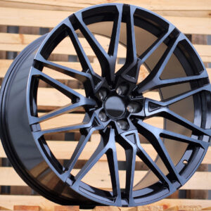 R22x9.5  5X112  ET  37  66.6  B5771  (IN0295)  Black+Tinted Face (BLTF)  For BMW  (Z5+K7)  (Rear+Front)