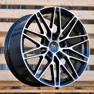 R21x10.5  5X130  ET  47  66.5  3S1324  Black Polished (MB)  For PORCH  (M)  (NEW Macan II (XAB) HYBRID FORGED Rear+Front)