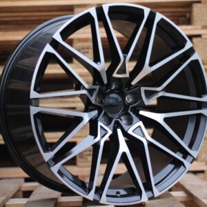 R20x9 5X112 ET 35 66.6 B5771 (IN0295) Black Polished (MB) For BMW (K7) (NEW X5/X6 Rear+Front)
