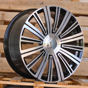 R22x10 5X112 ET 45 66.6 FB0620J Black Polished (MB) For MER (K7) (FORGED (Rear+Front))