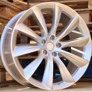 R22x10  5X120  ET  35  64.1  B1469  Silver Shining (SS)  For RACIN  (K4)  ((Rear+Front) TESLA Model S (AKC 140 Eur))