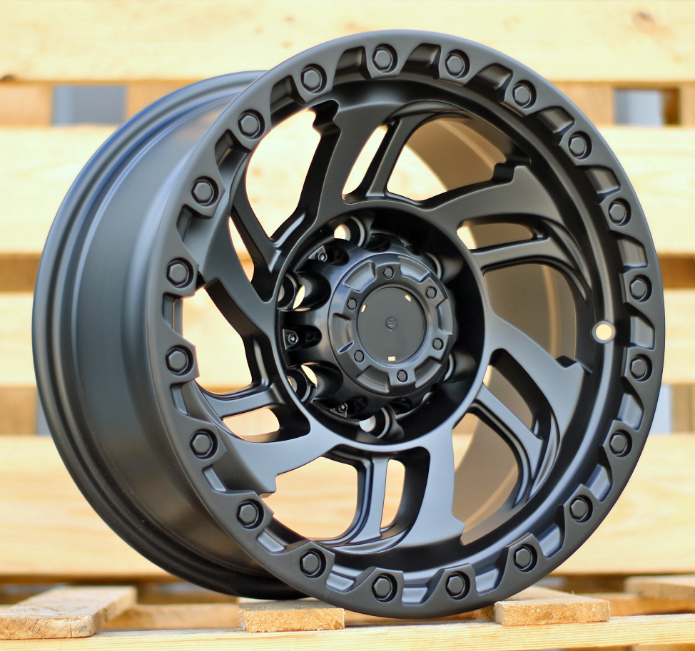 R15x8 6X139.7 ET 0 110.1 A6278 Black Half Matt (BLHM) For 4X4 (P)