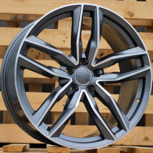 R19x8.5 5X112 ET 39 66.5 BK690 (BY1126) Grey Polished (MG) For AUD (Z2)