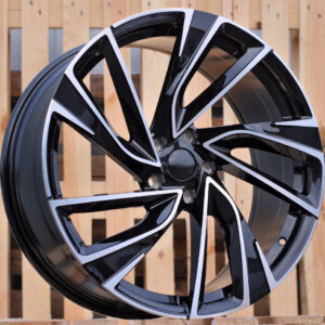 R17x7  5X112  ET  45  57.1  B5772  (FBX260)  Black Polished (MB)  For VW  (Z7+M)  (HYBRID FORGED)