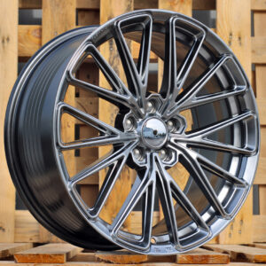 R18x8  5X108  ET  38  73.1  FF137  Silver (SI)  For RACIN  (P1)  (HYBRID FORGED Style HRE (Titanium Silver))