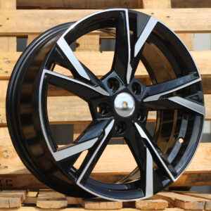 R17x7  5X112  ET  46  57.1  Y1241  Black Polished (MB)  For SKODA  (K2)  (NEW Model)