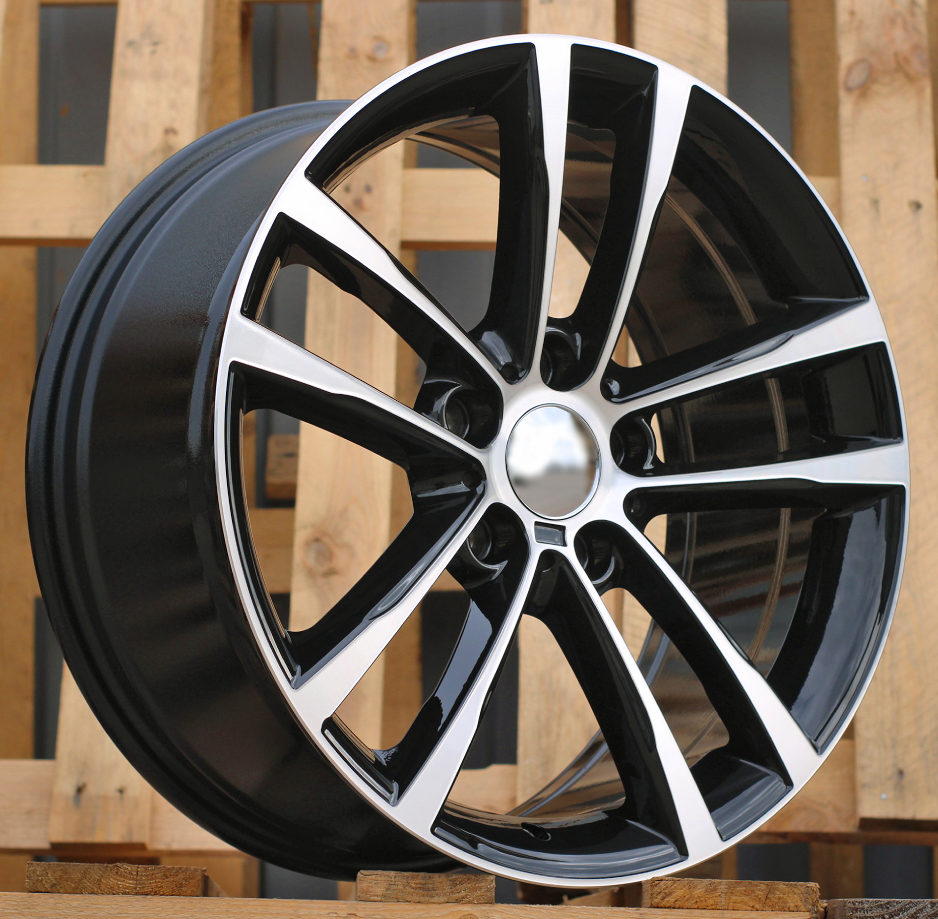 R18x8 5X120 ET 34 72.6 B5229 Black Polished (MB) For BMW (P2)