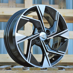 R16x6.5  4X100  ET  45  54.1  Y1265  Black Polished (MB)  For KIA  (D4)