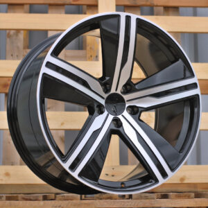 R22x9  5X130  ET  29  66.5  I5664  Black Polished (MB)  For PORCH  (A)  (NEW Macan II (XAB) Rear+Front)
