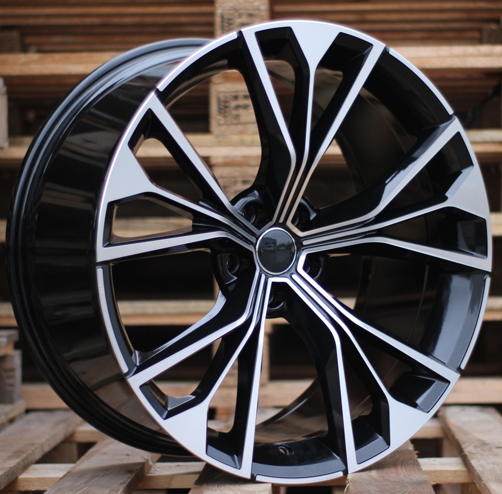 R21x10 5X112 ET 20 66.5 B1624 Black Polished (MB) For AUD (K3+P) (For Q8)
