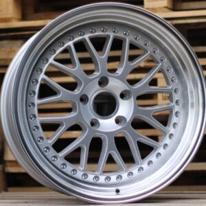 R19x9.5  5X120  ET  22  74.1  XFE55  Silver+Polished Lip (SP)  For BMW  (K4)  (BBS Style REAR+FRONT)