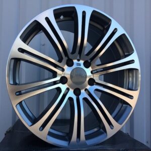 R18x8  5X120  ET  34  72.6  E568  (BK139)  Grey Polished+Powder Coating (MGPC)  For BMW