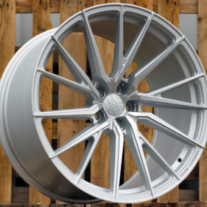 R21x10.5  5X112  ET  40  66.5  HX06F  Polished Silver Half Matt (MSHM)  For HAXER  (K2+P2)  (HYBRID FORGED (AKC 150 Eur) (Front+Rear))