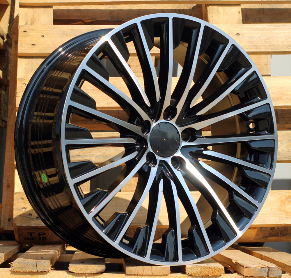 R20x9.5 5X112 ET 51 66.6 FBX132 Black Polished (MB) For MER (Z6) (HYBRID FORGED Front+Rear)