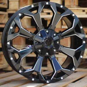 R20x9  12X114/139  ET  M12  78.1  B1521  Black (BL)  For 4X4  (K3)  (Black+Milling)