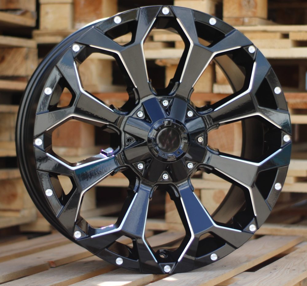 R20x9 12X114/139 ET M12 78.1 B1521 Black (BL) For 4X4 (K3) (Black+Milling)