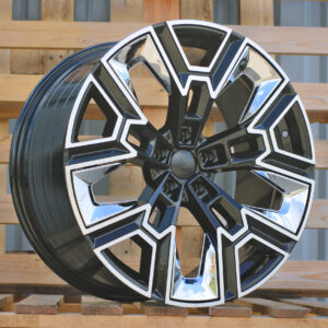 R20x8.5 5X112 ET 28 66.6 HF5220 Black Polished (MB) For BMW (Z6+K3) (HYBRID FORGED Rear+Front)