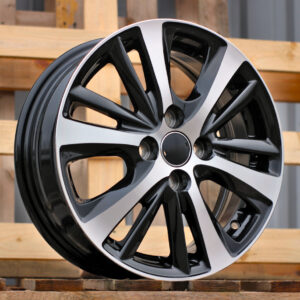 R15x5.5  4X100  ET  44  54.1  I6072  Black Polished (MB)  For TOYOT  (Z6)