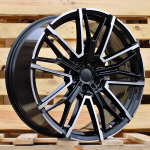 R20x9  5X120  ET  44  72.6  3S1284  Black Polished (MB)  For BMW  (K4)  (HYBRID FORGED Rear+Front)