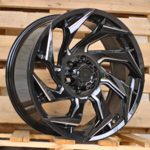 R20x9  6X139.7  ET  0  110.1  JT187  Gloss Black (GB)  For 4X4  (K7+K3)  (Milling)