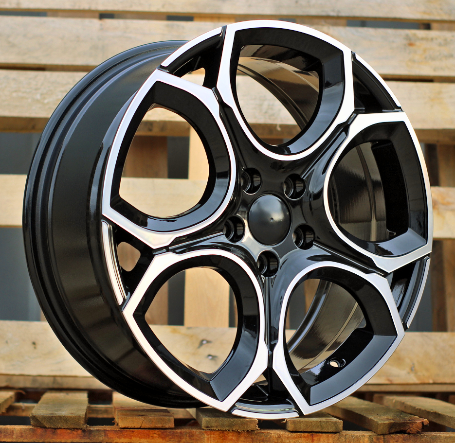 R18x7.5 5X112 ET 51 57.1 Y1232 Black Polished (MB) For VW (K2) (NEW Model)