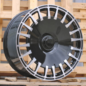 R20x8.5  5X112  ET  36  66.6  I0343  Black Polished (MB)  For MER  (Z3+Z6)  (BRABUS Style Rear+Front)