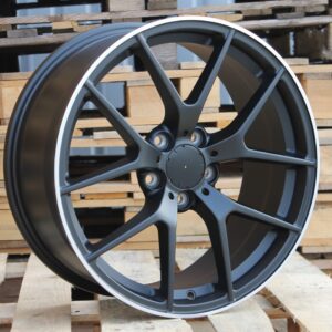 R19x8  5X112  ET  38  66.6  XE384  (IN5461)  Black Matt+Polished Lip (BMPL)  For MER  (K3)