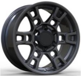 R20x9  6X139.7  ET  20  106.1  L1906  Black+Polished Lip (BLPL)  For 4X4  (K3)