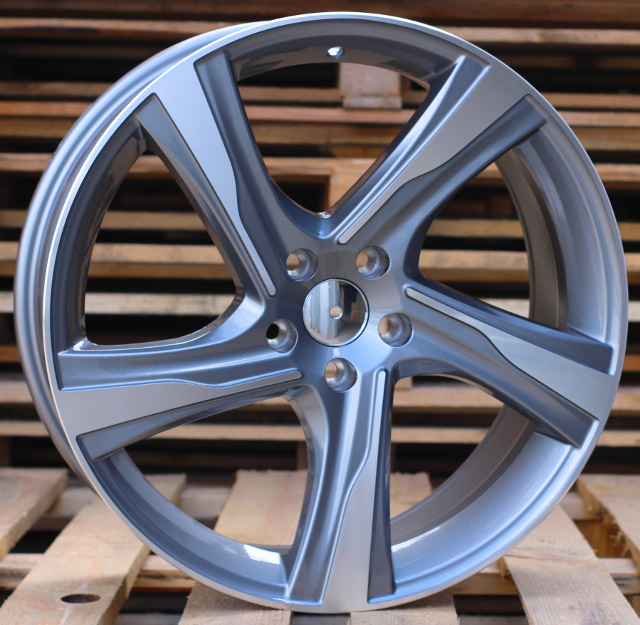 R18x7.5 5X108 ET 49 63.3 BY115 Grey Polished (MG) For VOLVO (Z2)