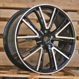 R21x9.5 5X130 ET 61 71.6 CQRGW1058 (FB0618J) Black Polished (MB) For PORCH (K7) (FORGED (Rear+Front))