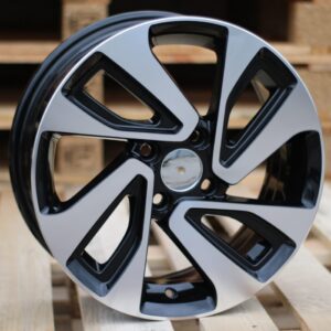 R15x6  4X100  ET  45  54.1  A422  Black Polished (MB)  For KIA  (P)