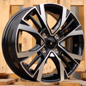 R14x5.5  4X100  ET  40  54.1  Y1127  (L2285)  Black Polished (MB)  For KIA  (P1)