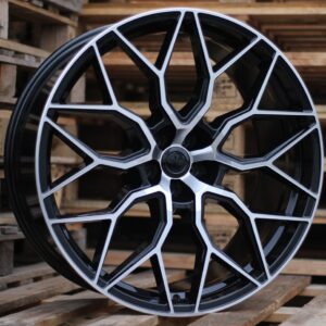 R23x10.5 5X112 ET 25 66.5 B1604 Black Polished (MB) For RACIN (Z4) (STYLE VOSSEN)