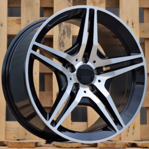 R18x8.5  5X112  ET  45  66.6  BK197  (DW8500)  Black Polished (MB)  For MER  (K3)