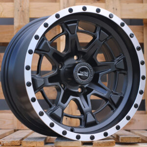 R17x9  5X127  ET  M6  78.1  B5995  Black Half Matt+Polished Lip (BLHMPL)  For 4X4  (R+P)
